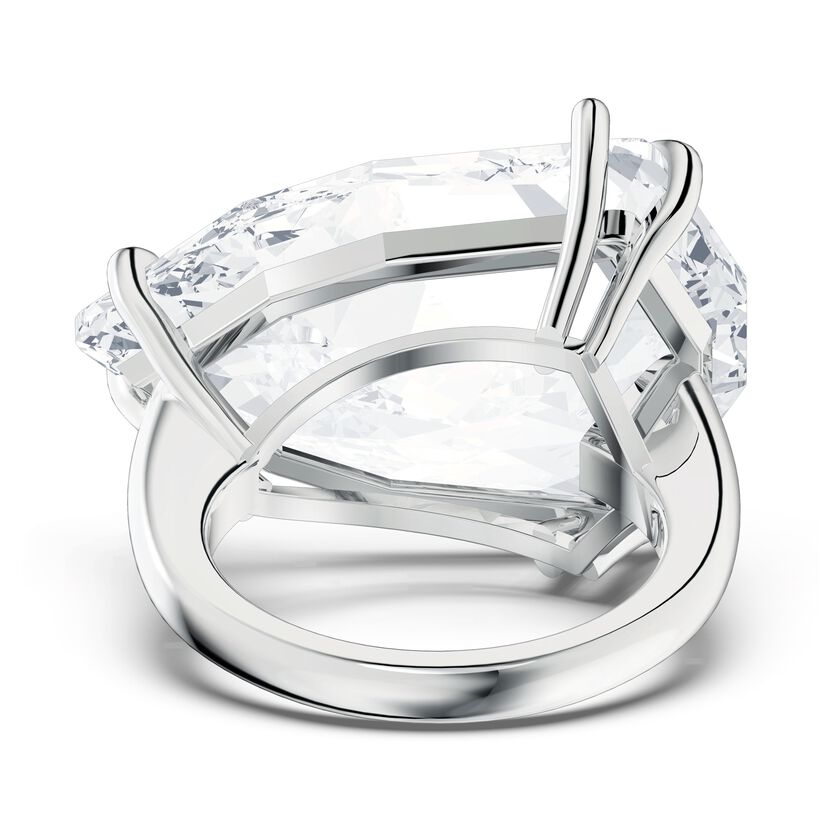 Mesmera cocktail ring White, Rhodium plated Size 55 5600856