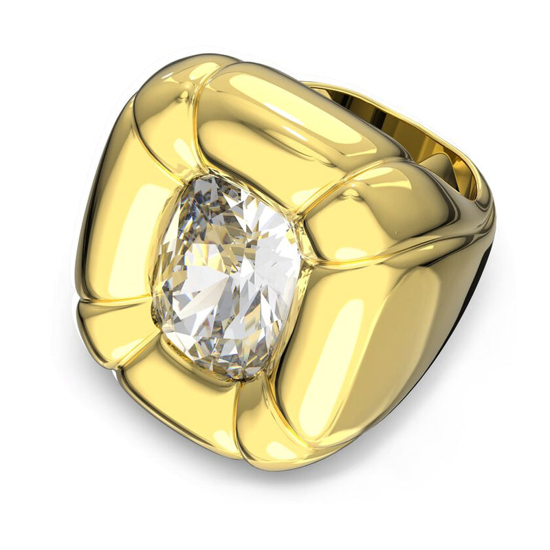 Dulcis cocktail ring Cushion cut, Gold tone, Gold-tone plated