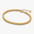 14k gold-plated bracelet with vibrant yellow crystal 561469C03-18 (High Resolution)