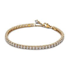 14k Gold-plated tennis bracelet with cle 561469C01-18