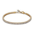 14k Gold-plated tennis bracelet with cle 561469C01-20