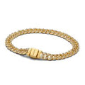 Cuban chain 14k gold-plated bracelet wit 563008C01-16