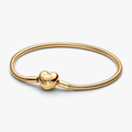 Snake chain 14k gold-plated bracelet wit 563050C00-21 (High Resolution)