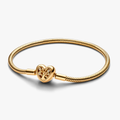 Snake chain 14k gold-plated bracelet and 563516C01-20 (High Resolution)