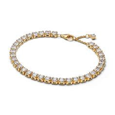 14k gold-plated tennis bracelet with cle 563539C01-18