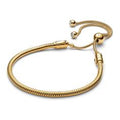 Snake chain 14k gold-plated sliding brac 563580C01-2