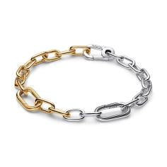 Sterling silver and 14k gold-plated link 563689C00-3
