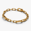 Textured 14k gold-plated link bracelet w 563829C00-3 (High Resolution)