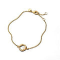 14k gold-plated bracelet with treated wh 563830C01-16