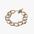Organically shaped link 14k gold-plated 563864C00-3 (High Resolution)