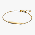 Engravable 14k gold-plated bar bracelet 564010C01-18 (High Resolution)