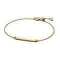 Engravable 14k gold-plated bar bracelet 564010C01-20