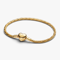 Faceted snake chain 14k gold-plated brac 564236C00-21 (High Resolution)