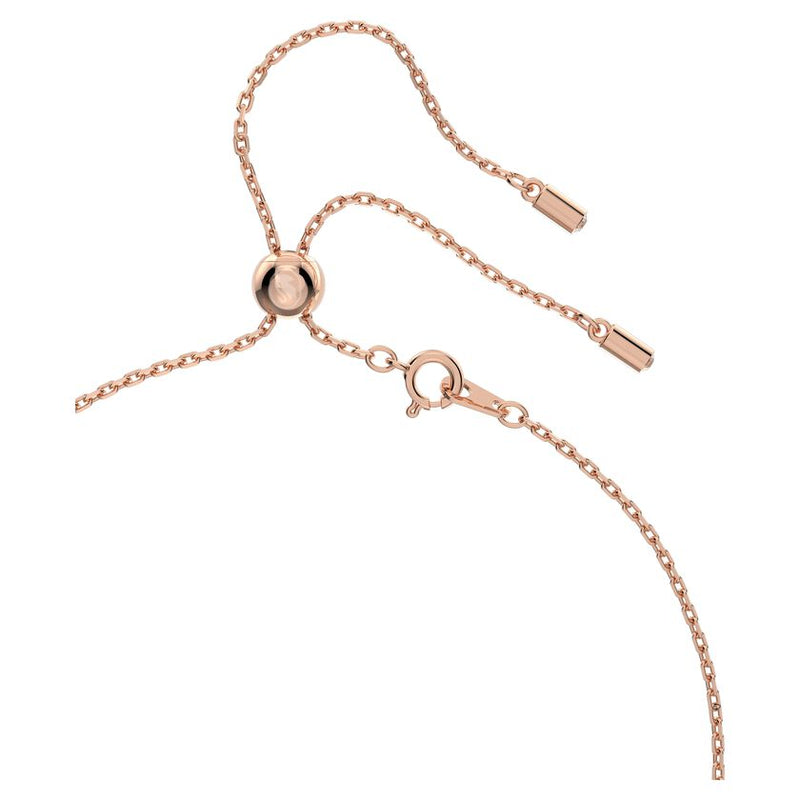 Stella Y necklace Kite cut, Star, White, Rose gold-tone plated