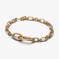 14k gold-plated oval link bracelet 564678C00-3 (High Resolution)