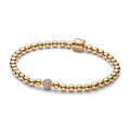 Pandora logo 14k gold-plated bracelet wi 568342C01-19