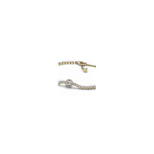14k Gold-plated bracelet with clear cubi 569416C01-20 (High Resolution)