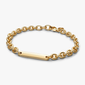 14k Gold-plated link bracelet with engra 569523C00-16 (High Resolution)