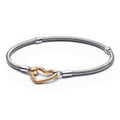 Snake chain sterling silver bracelet wit 569539C00-23