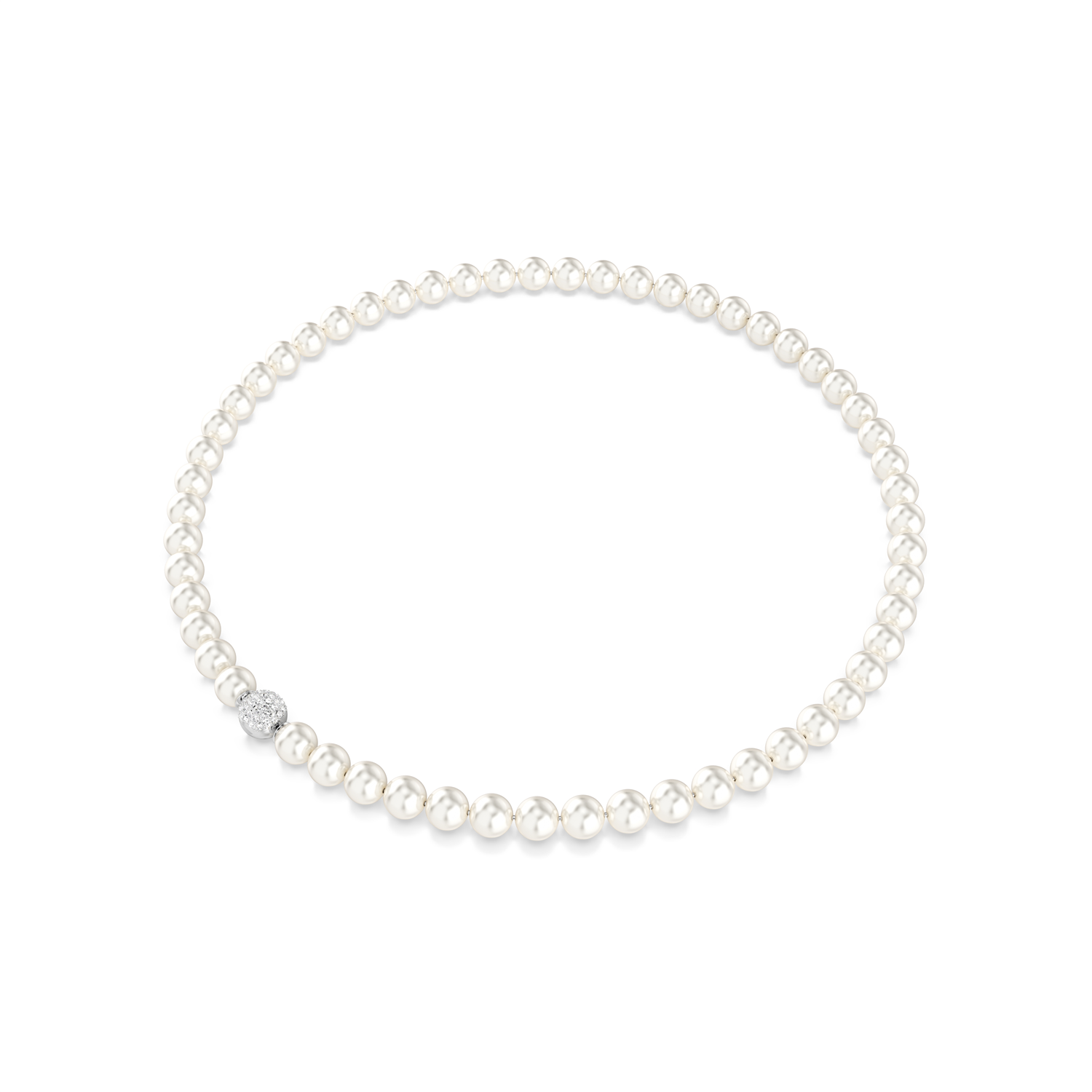 Matrix Silver pearls Necklace 5747746