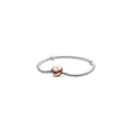MOMENTS Silver Bracelet w PANDORA Rose H 580719-18 (High Resolution)