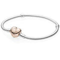 MOMENTS Silver Bracelet w PANDORA Rose H 580719-17