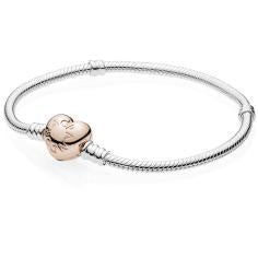 MOMENTS Silver Bracelet w PANDORA Rose H 580719-21