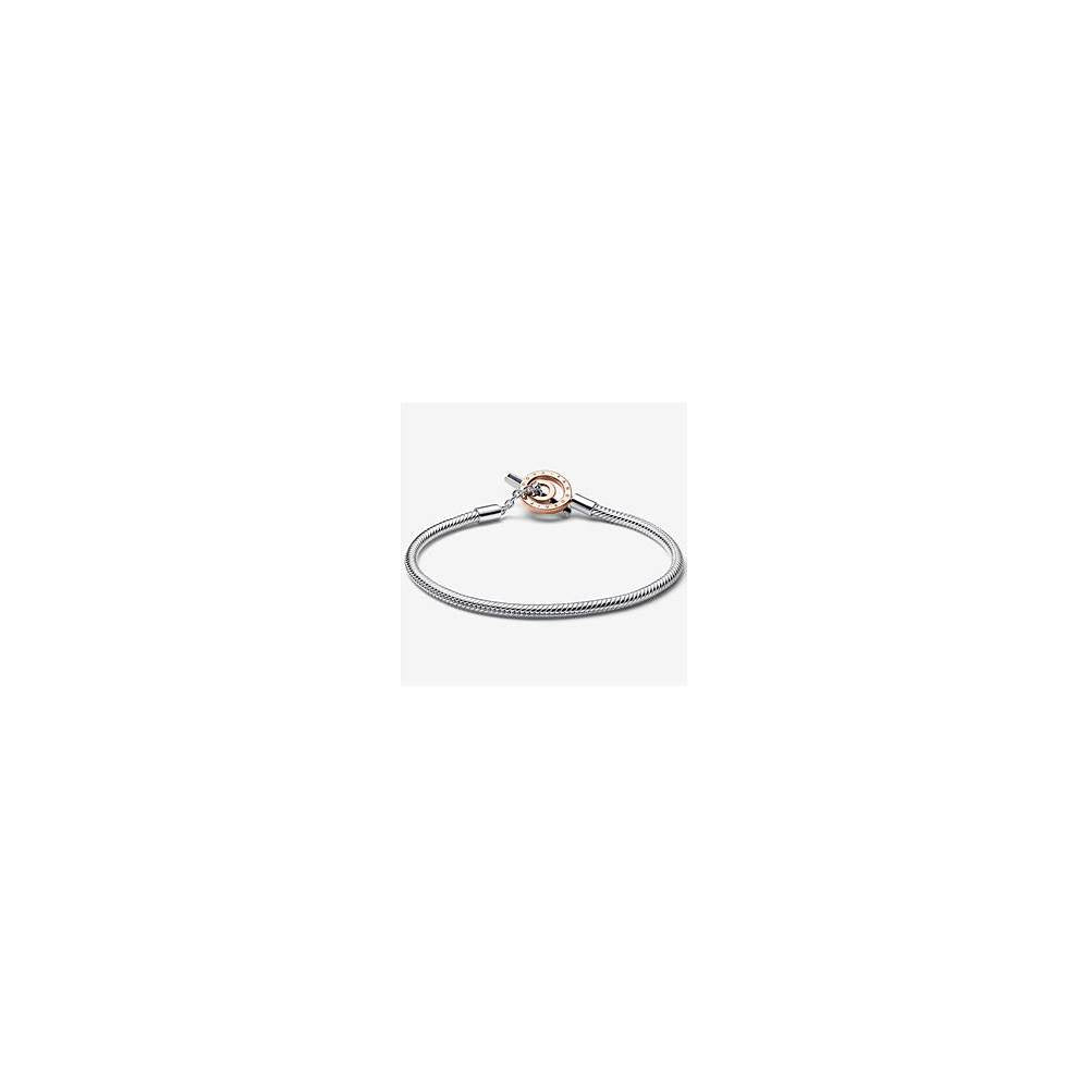 Snake chain sterling silver and 14k rose 582309C00-17 (High Resolution)