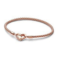 Studded chain 14k rose gold-plated brace 582731C00-20