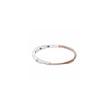 Pandora logo sterling silver and 14k rose gold-plated bracelet with clear cubic zirconia 582741C01-18 (High Resolution)