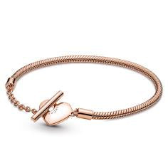 Snake chain 14k rose gold-plated T-bar h 589285C00-19