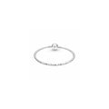 Sterling silver bangle with clear cubic 590009C01-21 (High Resolution)