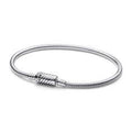 Snake chain sterling silver bracelet wit 590122C00-17