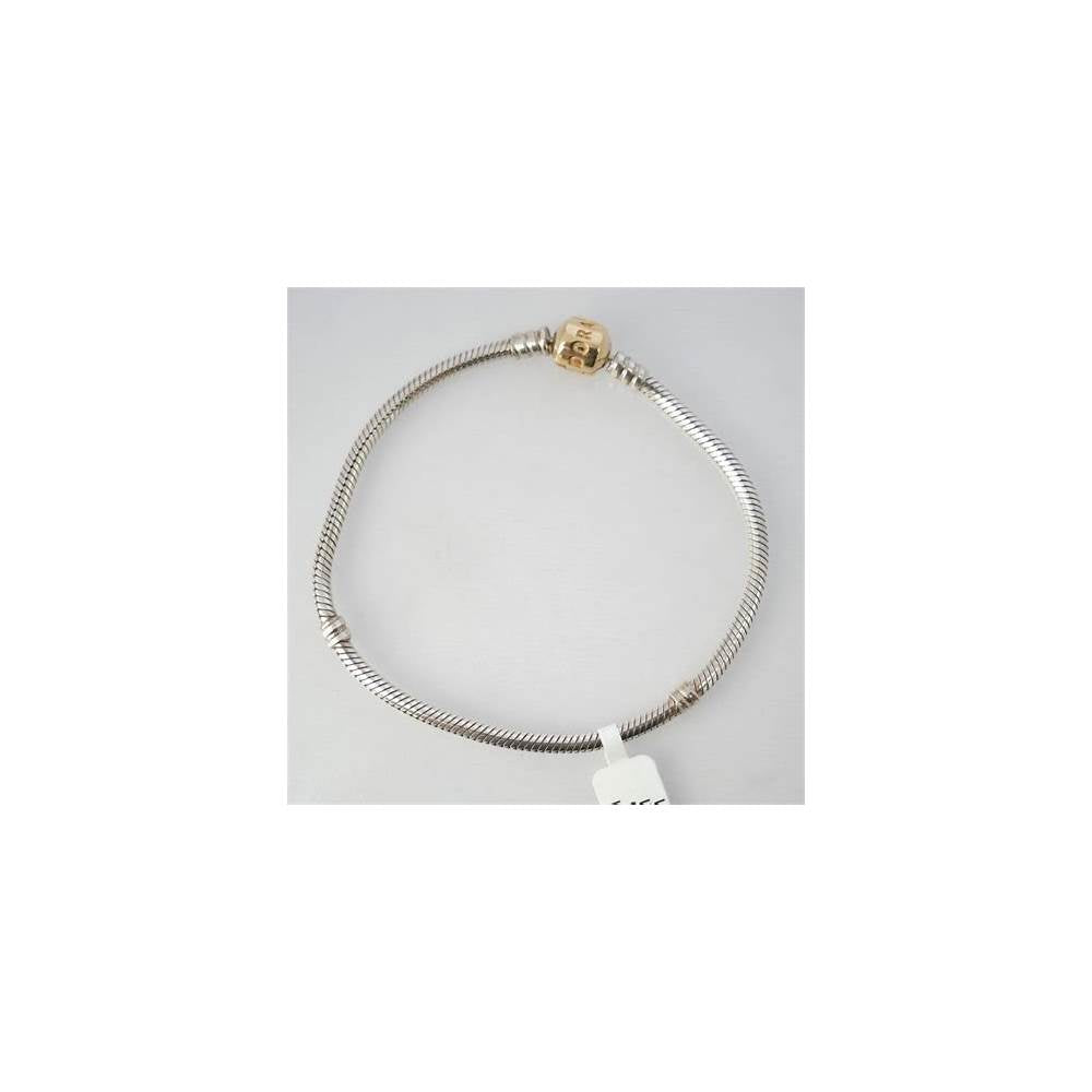 Moments Silver Bracelet w 14k Pandora Lo 590702HG-18 (High Resolution)