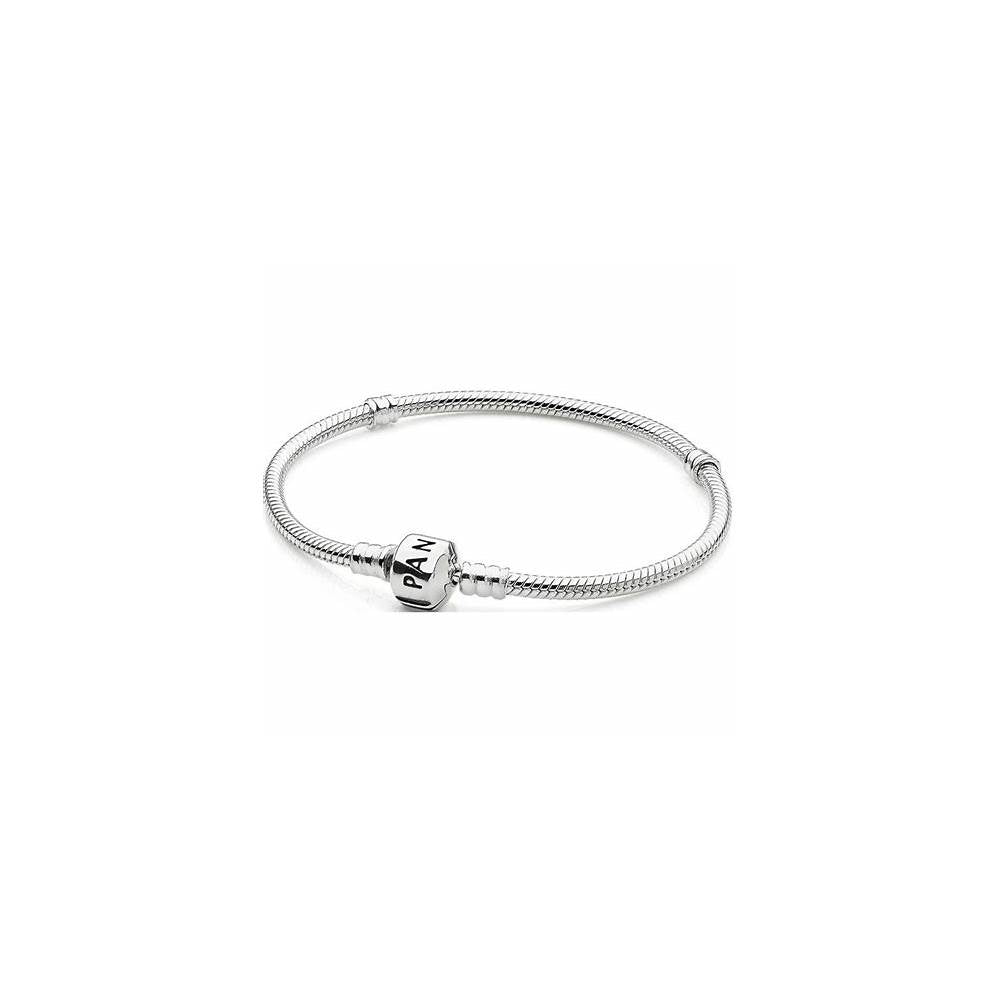 Classic Moments Silver Bracelet, Pandora Lock 590702HV-17 (High Resolution)