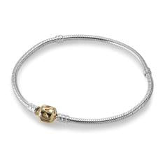 Moments Silver Bracelet w 14k Pandora Lo 590702HG-18