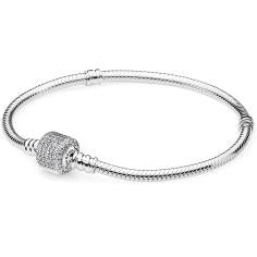 MOMENTS Pave Silver Bracelet w CZ 590723CZ-17