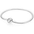 MOMENTS Smooth Silver Clasp Bracelet 590728
