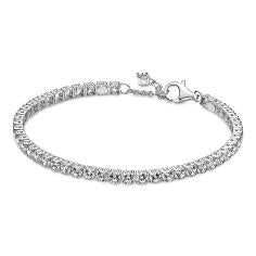 Sterling silver bracelet with clear cubic zirconia 591469C01-20