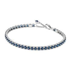 Sterling silver tennis bracelet with roy 591469C02-18