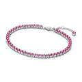 Sterling silver tennis bracelet with dar 591469C04-16