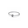 Sterling silver bangle with snowflake cl 592286C01-19 (High Resolution)