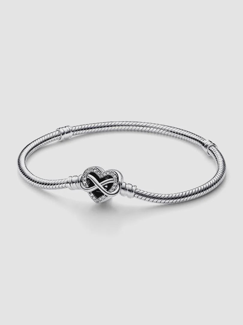 Pandora Moments Sparkling Infinity Heart Clasp Sna 592645C01-21