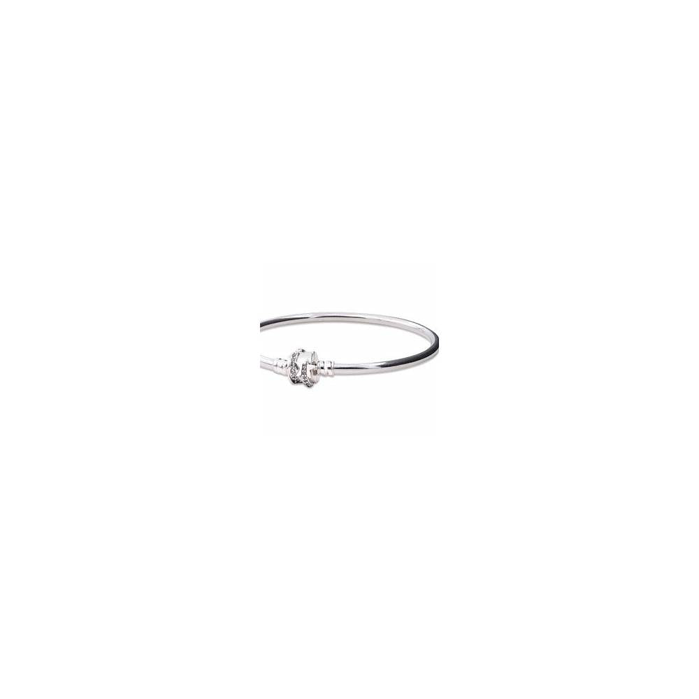 Sterling silver bangle with shooting sta 592733C01-21 (High Resolution)
