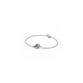 Pandora logo intertwined circle sterling silver bracelet with clear cubic zirconia 592742C01-18 (High Resolution)