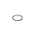 Blue leather bracelet with sterling silv 592790C01-S2 (High Resolution)