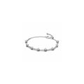 Sterling silver bracelet with clear cubic zirconia and sliding clasp 593009C01-18 (High Resolution)