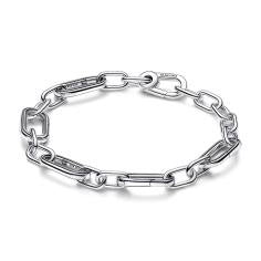 Sterling silver link bracelet with 5 ope 593363C00-3