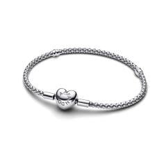 Sterling silver studded chain bracelet w 593853C00-18