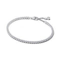 Sparkling Tennis Bracelet Silver Size 18